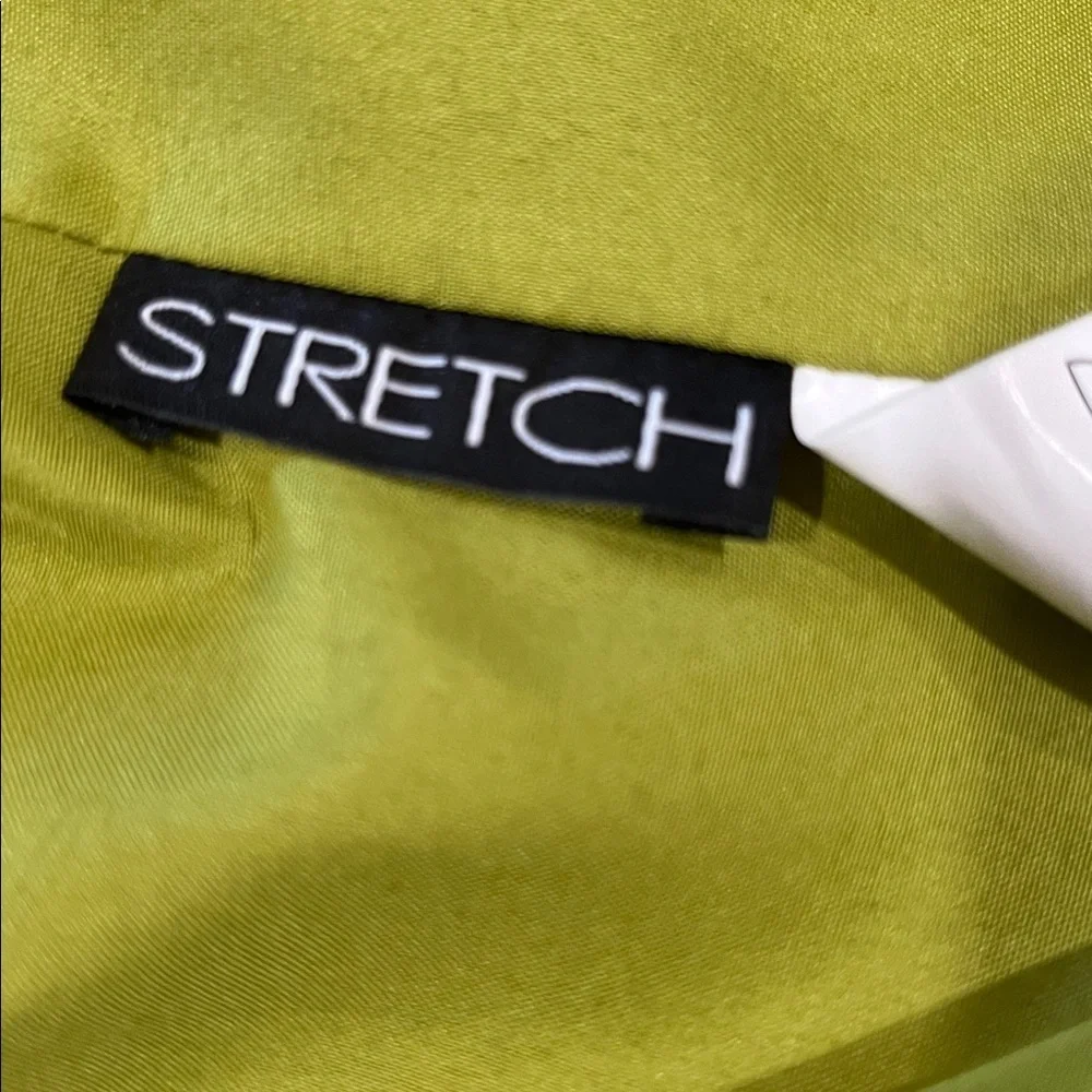 Conrad C Collection LIME Green SOFT FAUX SUEDE ZIP FRONT JACKET SIZE 12